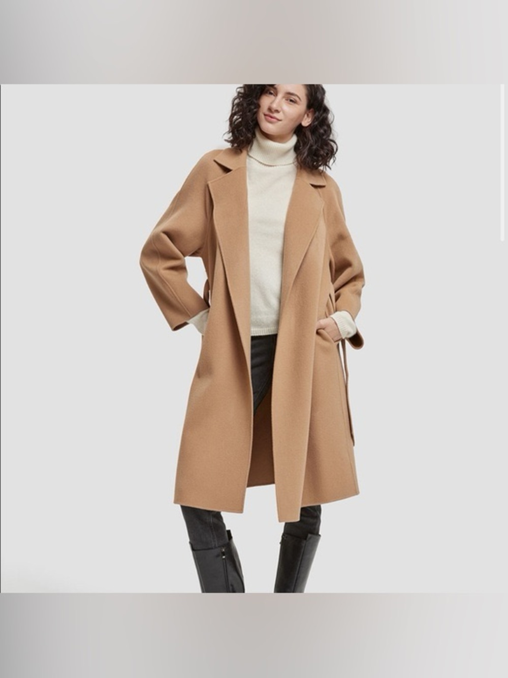 NAP Loungewear Merino Wool Pea Coat Size Small